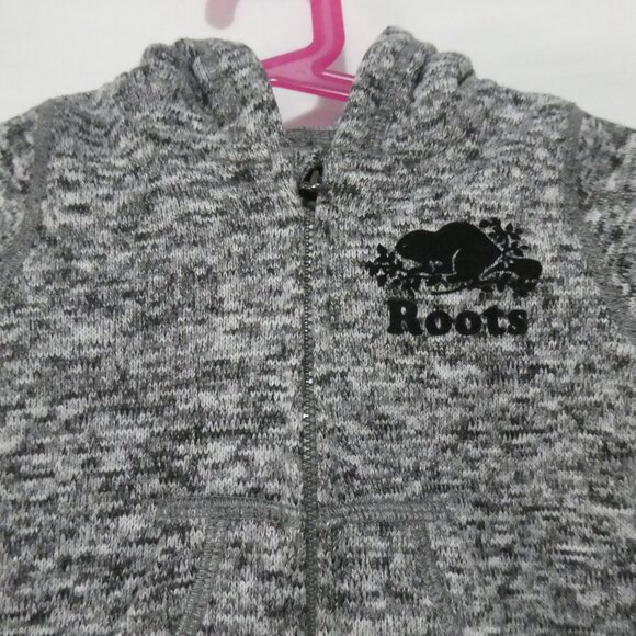 BABY ROOTS - Canada | small (3-6 months) | Salt and Pepper Zip-Up Hoodie | NWOT - Picture 7 of 16